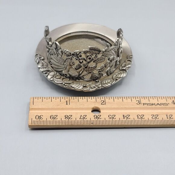 Vintage Pewter Fairy & Dragonfly Decorative Candleholder By PartyLite - Picture 9 of 10